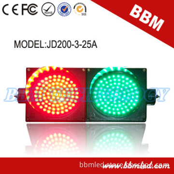 Dia. 200mm Red Green LED Traffic Light with Waterproof Housing